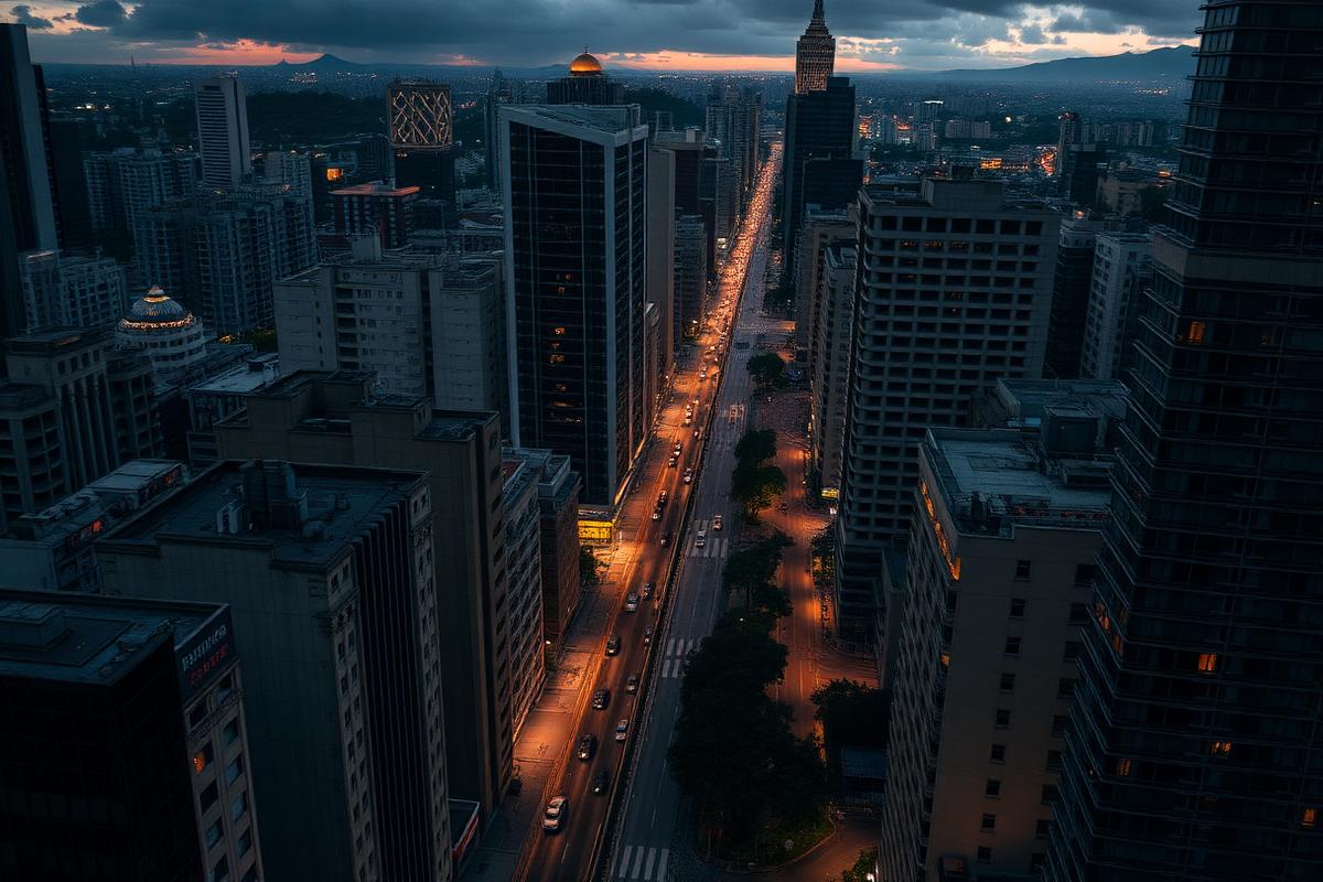 Studio compacto na região central de São Paulo, com janela ampla e vista para a cidade