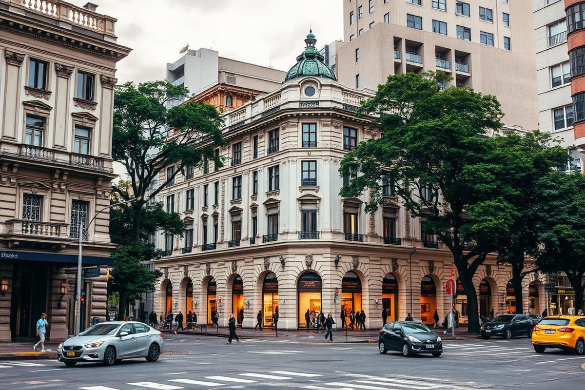 Esquina da Consolação com prédios antigos e novos lado a lado