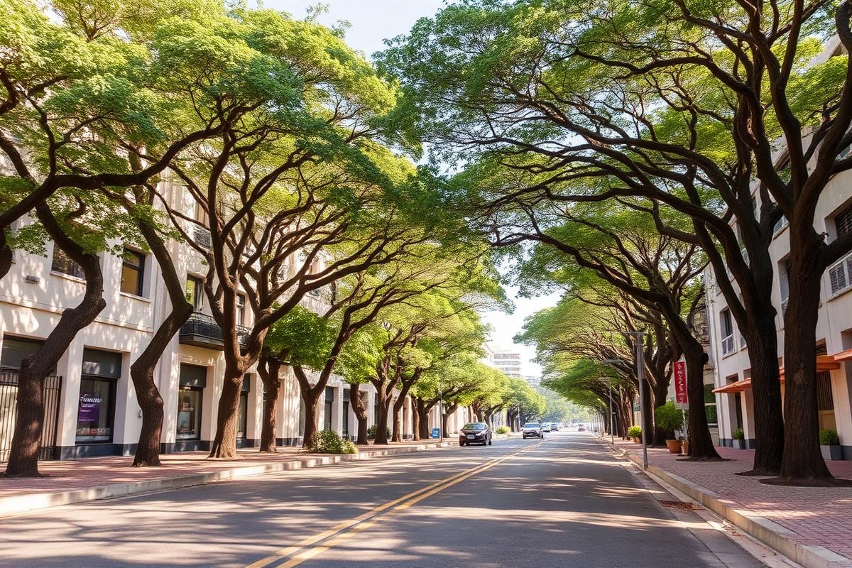 Prédio residencial pronto em rua arborizada da Bela Vista